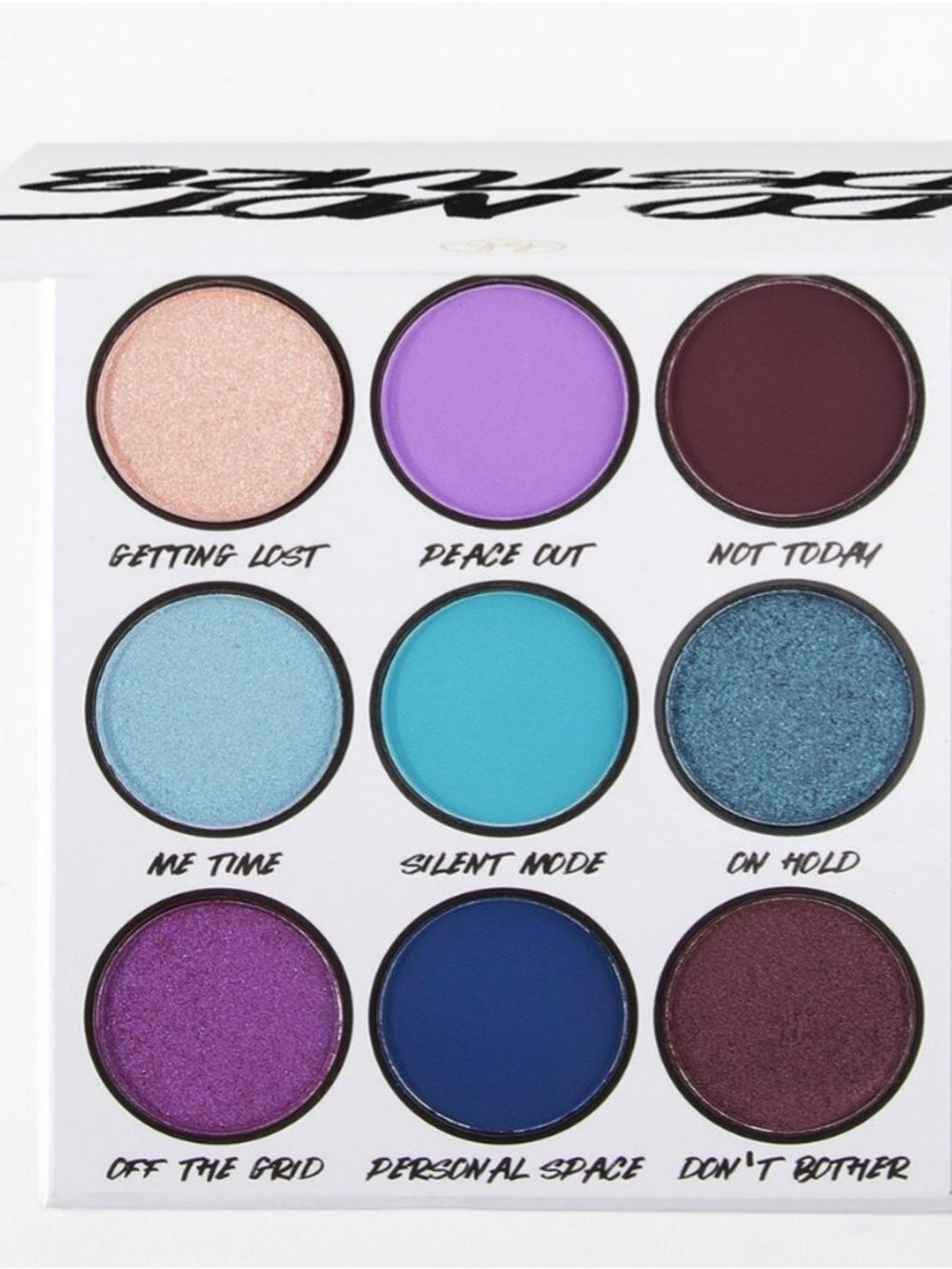 BH Cosmetics Bold 9-Color Eyeshadow Palette — Purple, Blue & Teal Tones